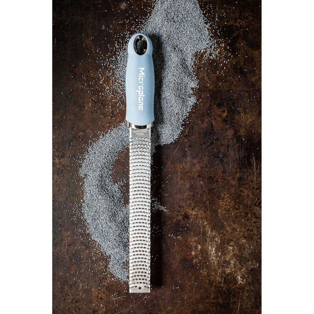Microplane Premium Lemon/Lime Orange Zester/Grater Stainless Steel Sky Blue — image 4