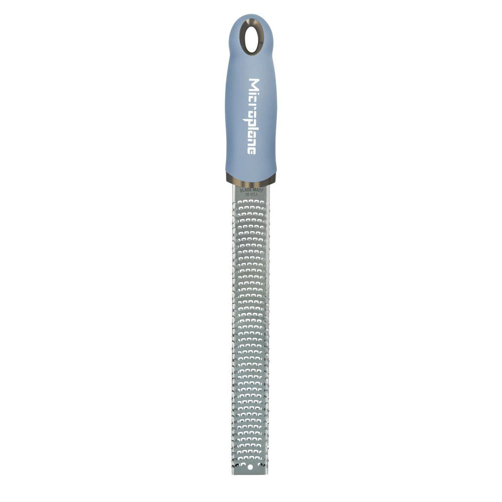 Microplane Premium Lemon/Lime Orange Zester/Grater Stainless Steel Sky Blue