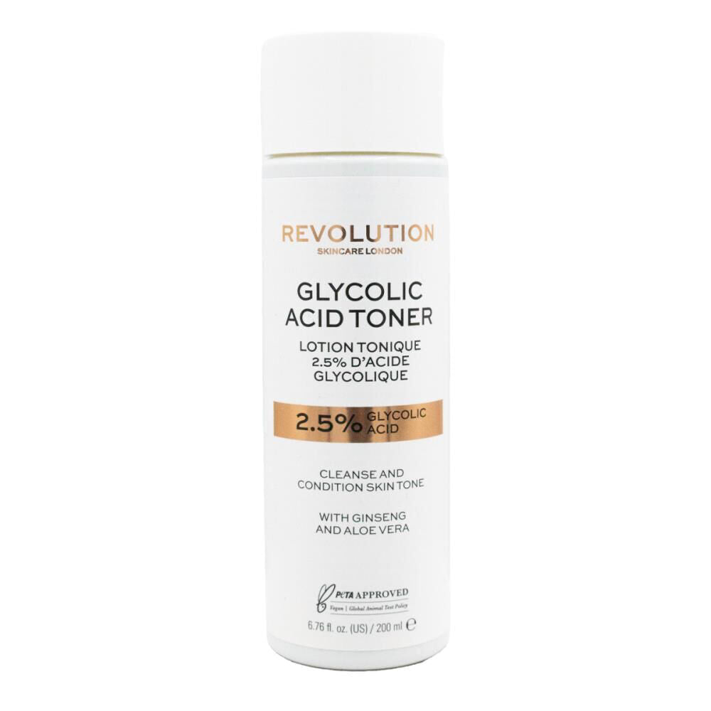 Revolution 2.5% Glycolic Acid Brightening Toner Face Skin Care 200ml (3 Pack) — image 2