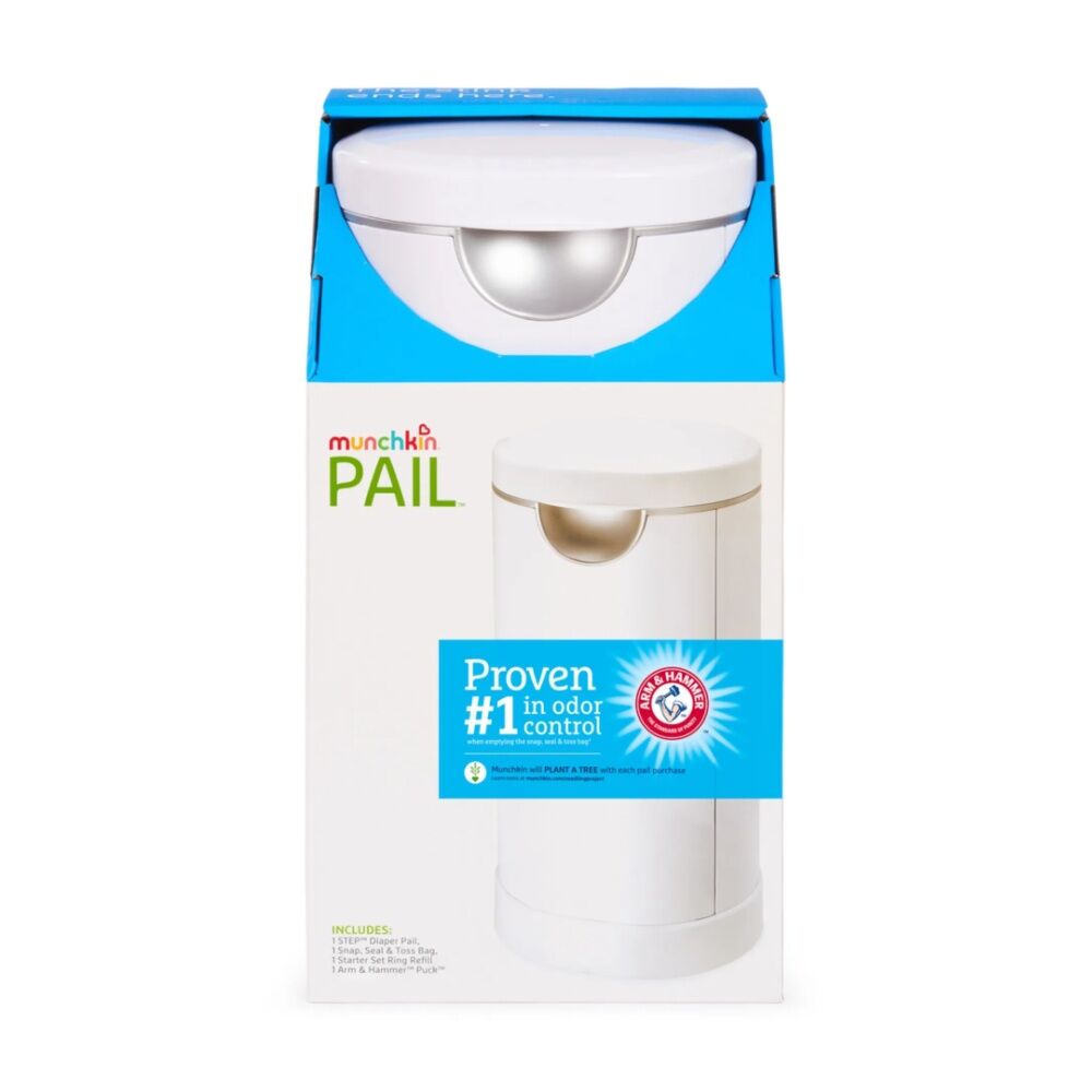 Munchkin 30L Baby Pail Self-Sealing Nappy Bin w/ Starter Refill & 8x 272 bags — image 8