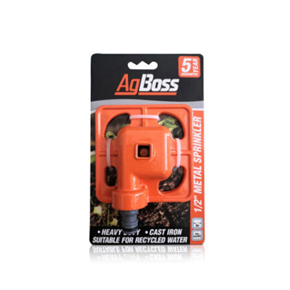 Agboss Heavy Duty Square Sprinkler Made w/ Durable Cast Iron 1/2 Inch Orange (2 Pack) — image 2