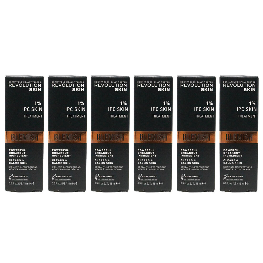 Revolution Skin 1% IPC Treatment Serum Blemish Control Face Care 15ml (6 Pack)