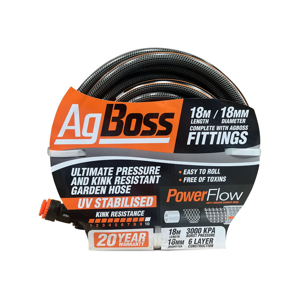Agboss 18mmx18m Premium Fitted Gardening Hose Kink Resistant