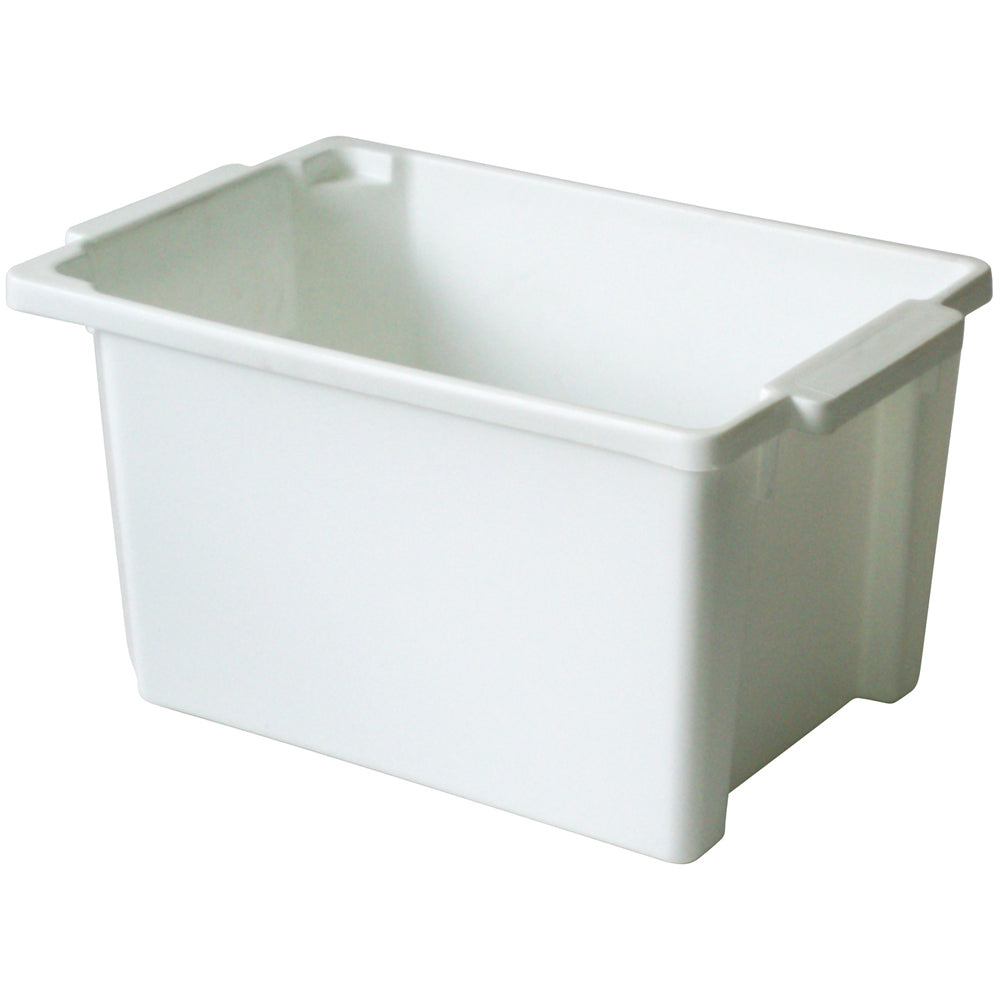 1610221-homeleisure-stacking-12l-plastic-tub-storage-white