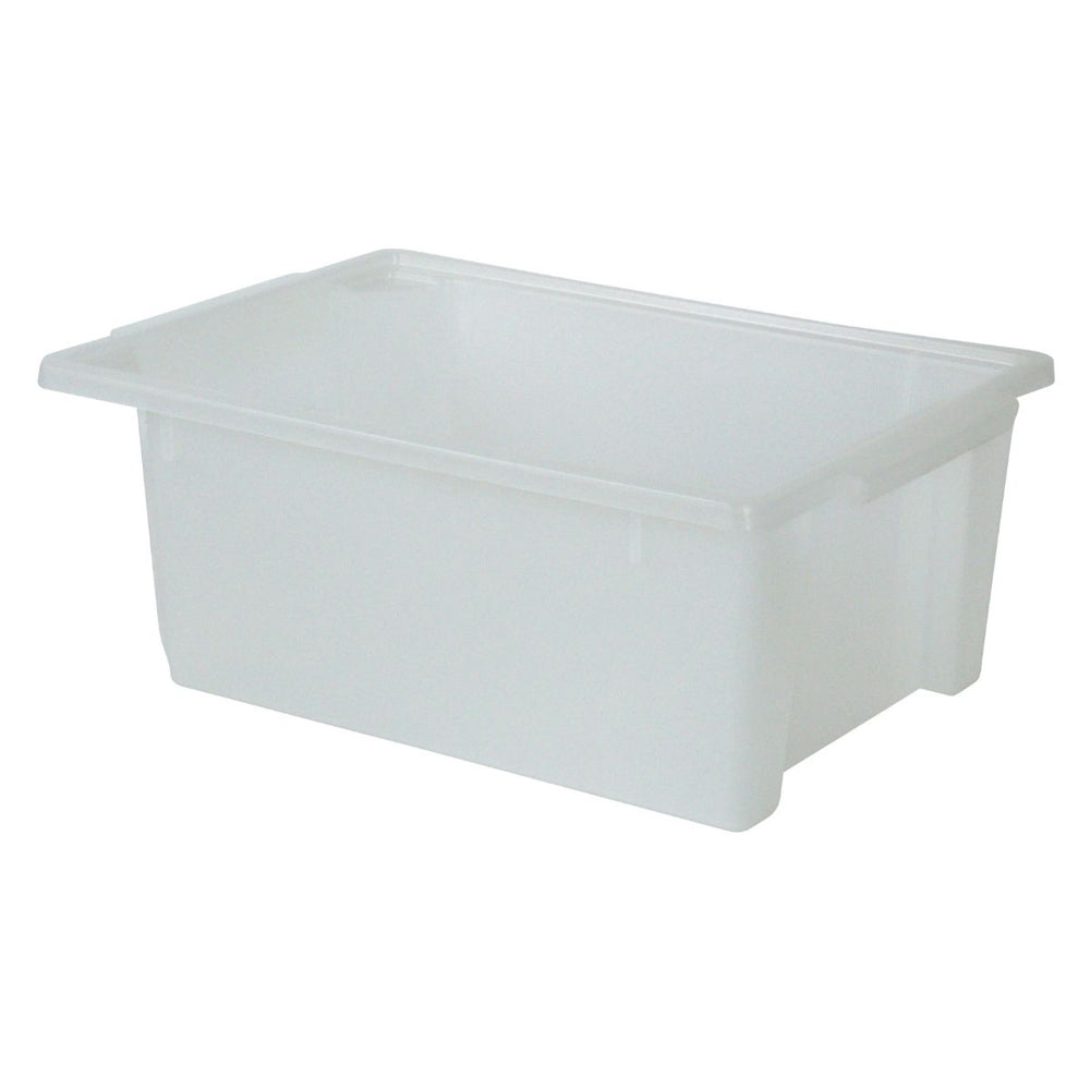 1612545-homeleisure-sm-plastic-stacking-tub-rectangular-2-5l-clear