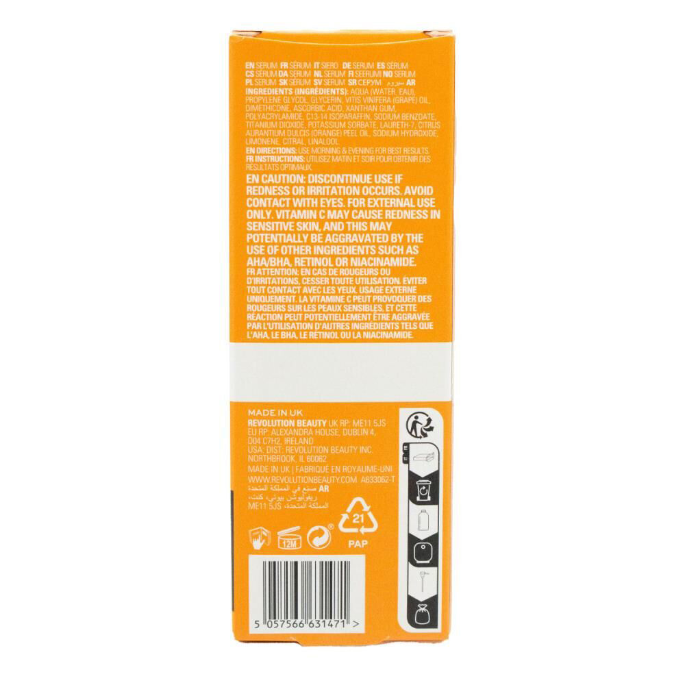 Revolution 30ml Face Brightening Care Skin 3% Vitamin C Serum Brighten — image 2