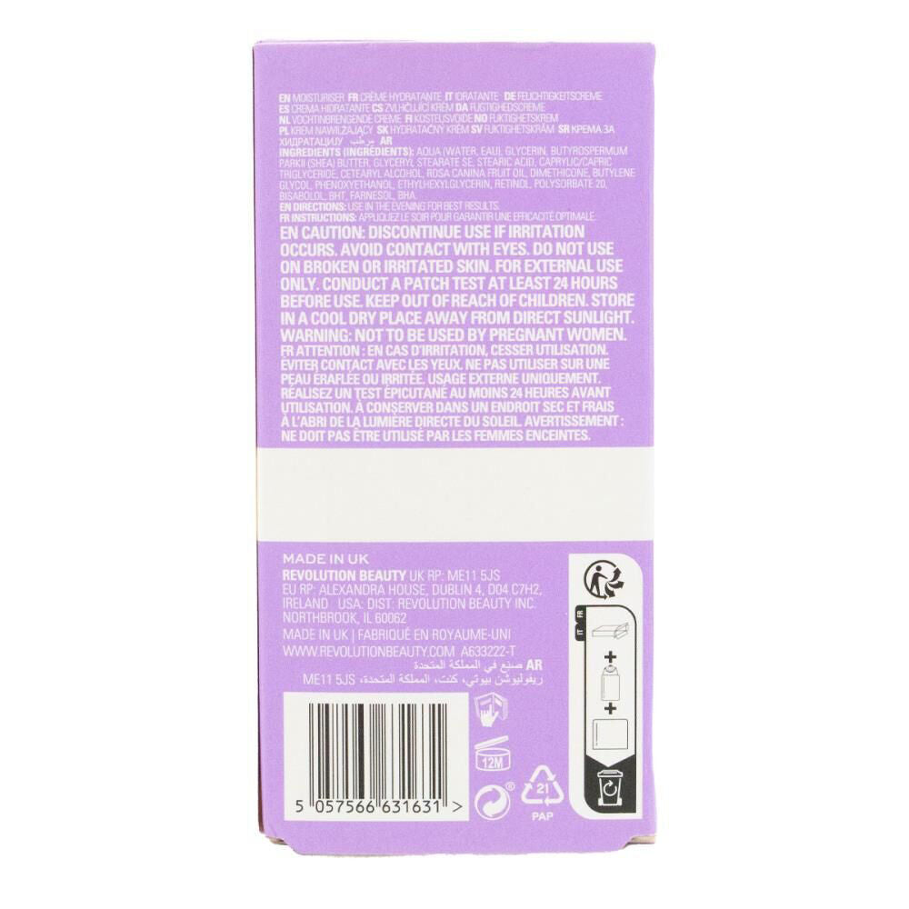 Revolution Face Skin Care 50ml Anti-Aging Retinol Overnight Cream Restore — image 4