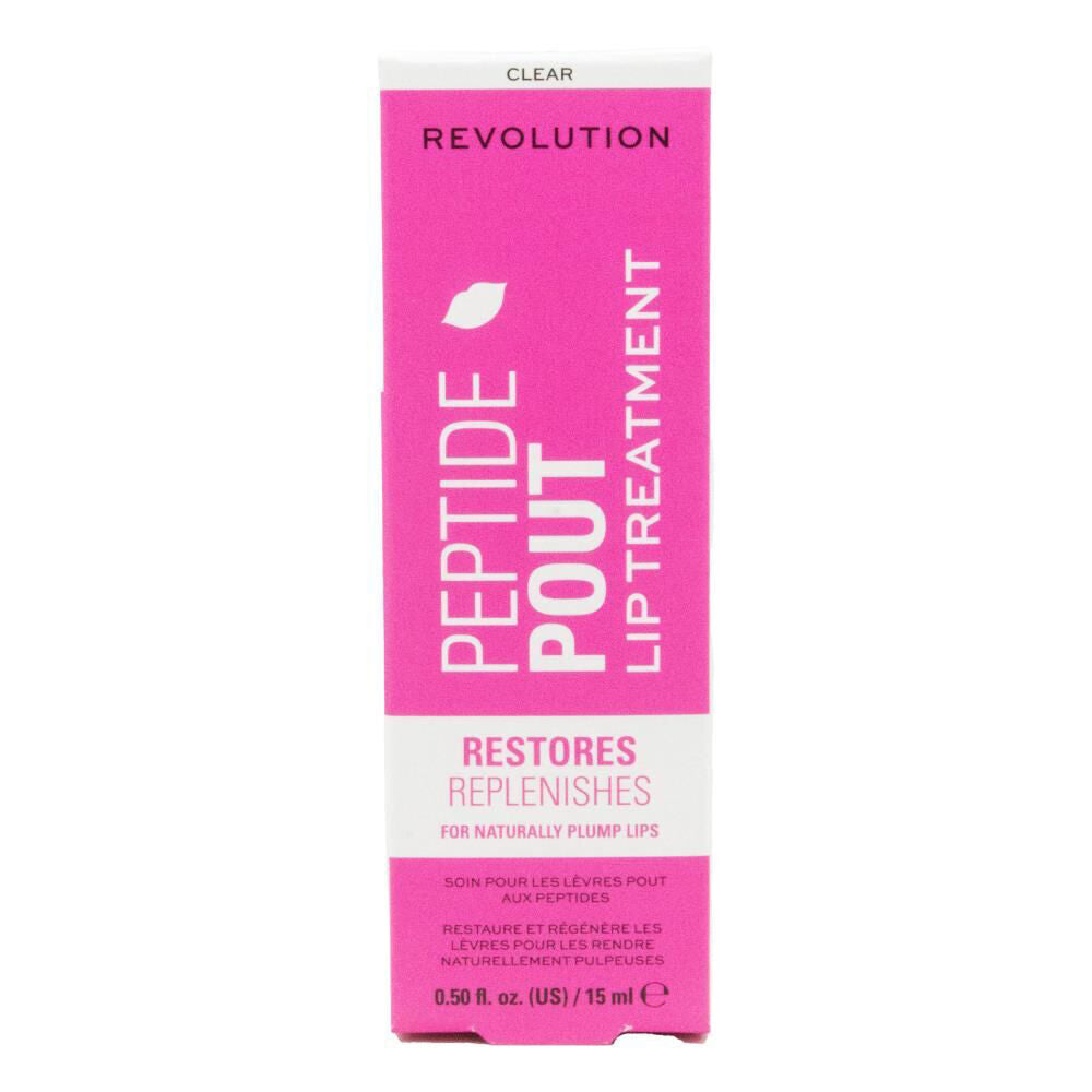 Revolution Peptide Pout Plumping Moisturising Lip Balm Treatment Clear 15ml (6 Pack) — image 2