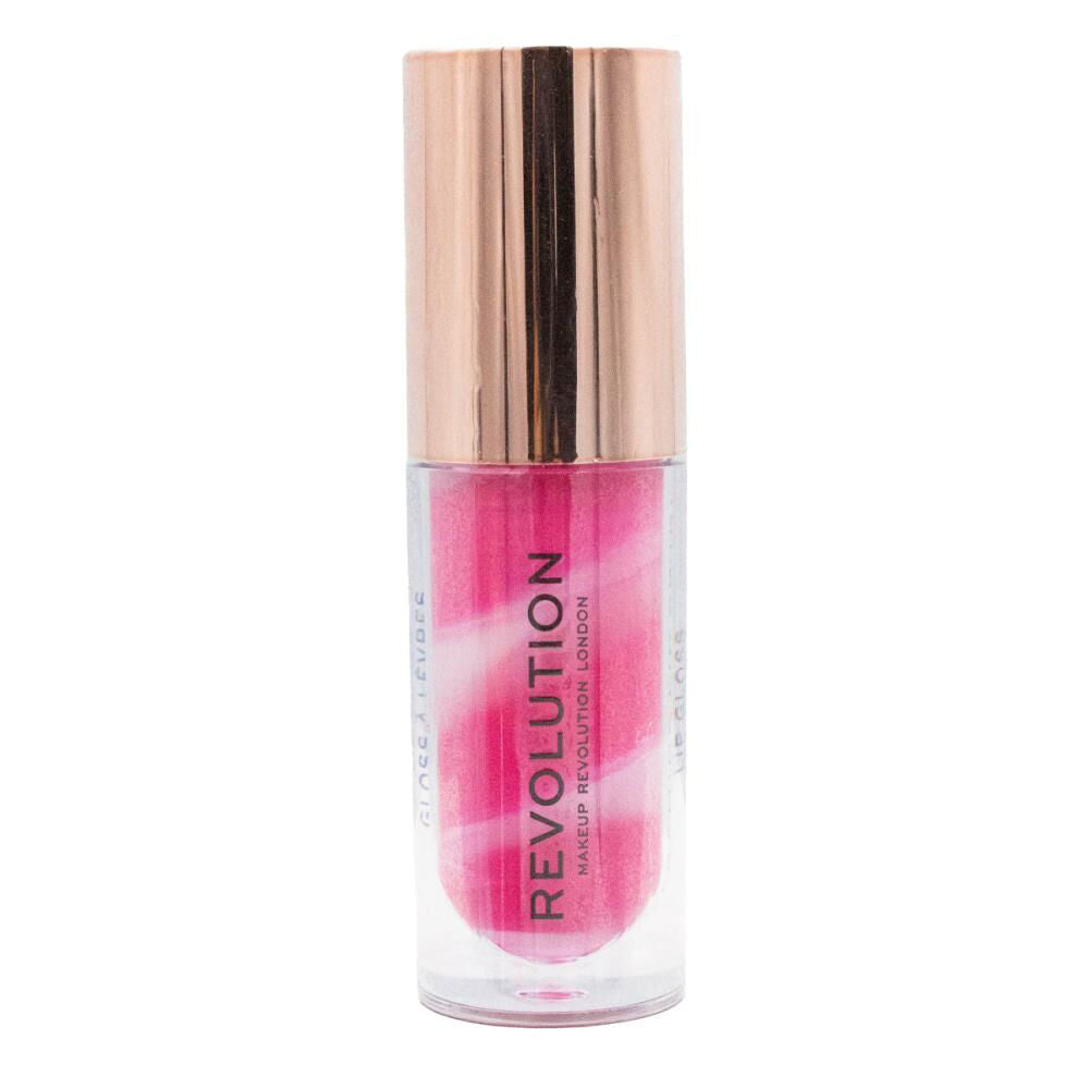 Revolution Swirl Berry Pink Glossy Makeup Liquid Lip Gloss Shine 4.5ml