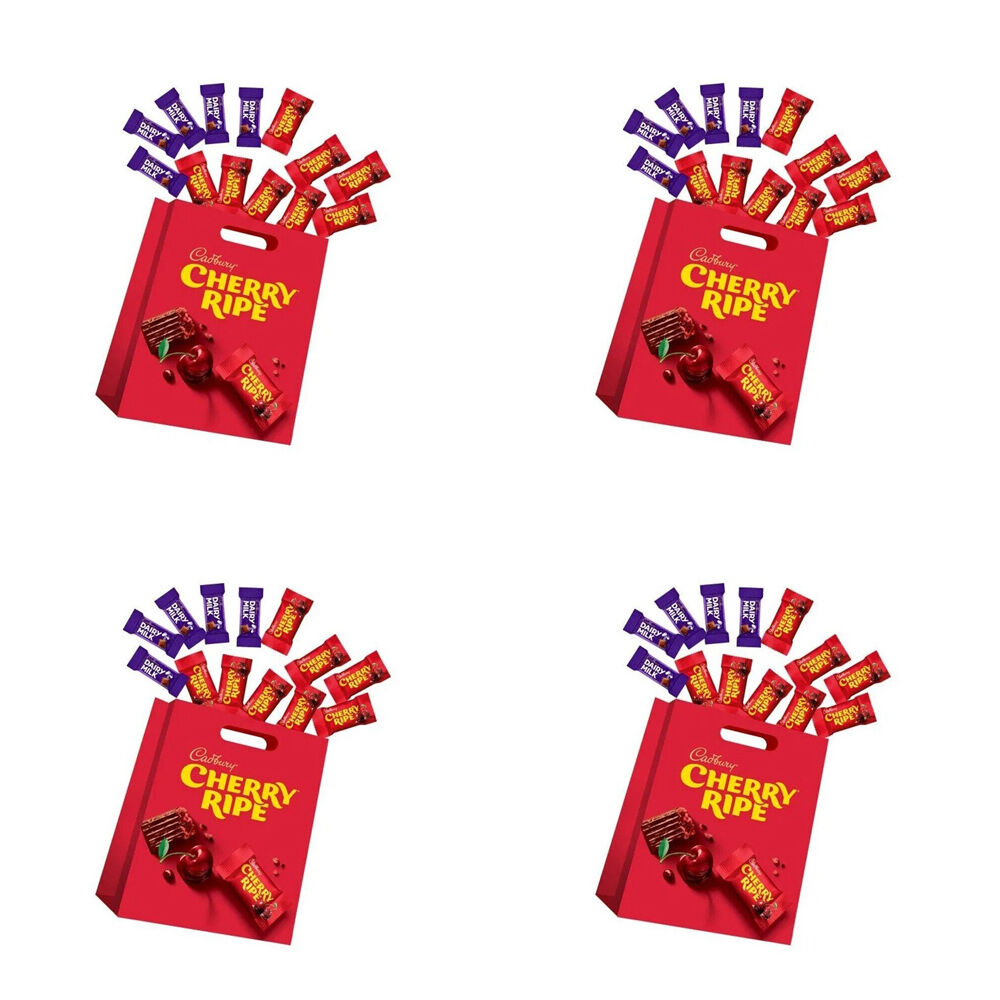 Cadbury 13pc Cadbury Cherry Ripe Kids Showbag Treats w/ Dairy Milk Chocolates (4 Pack)