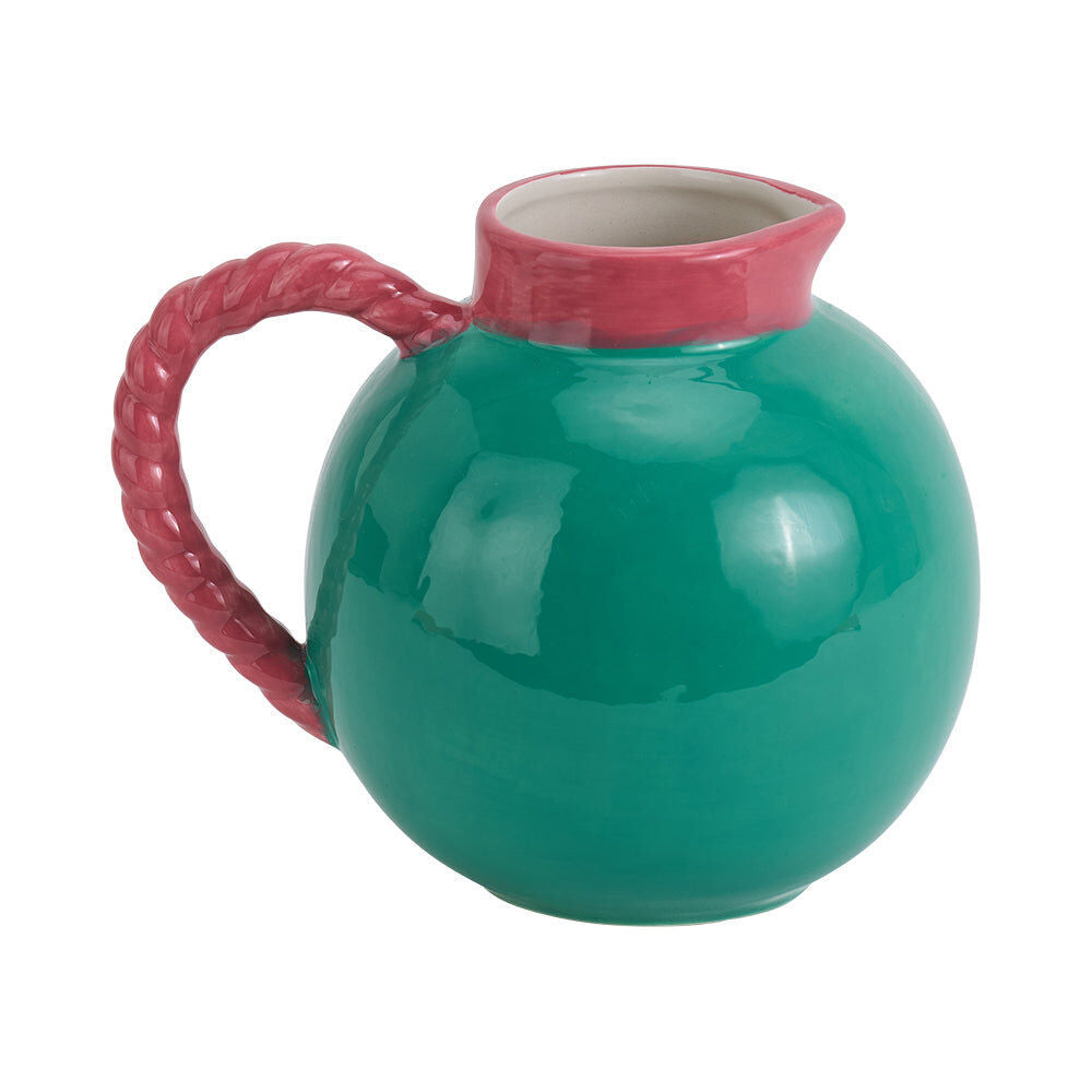 Annabel Trends 18.5x16cm Cheetah Ceramic Jug Water Pitcher w/ Handle — image 2