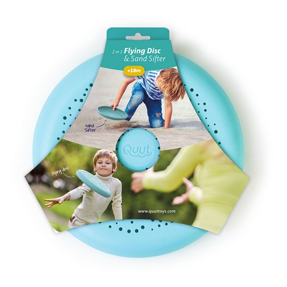 Quut Blue Quut 2-in-1 Flying Disc And Sand Sifter Outdoor Childrens Toy
