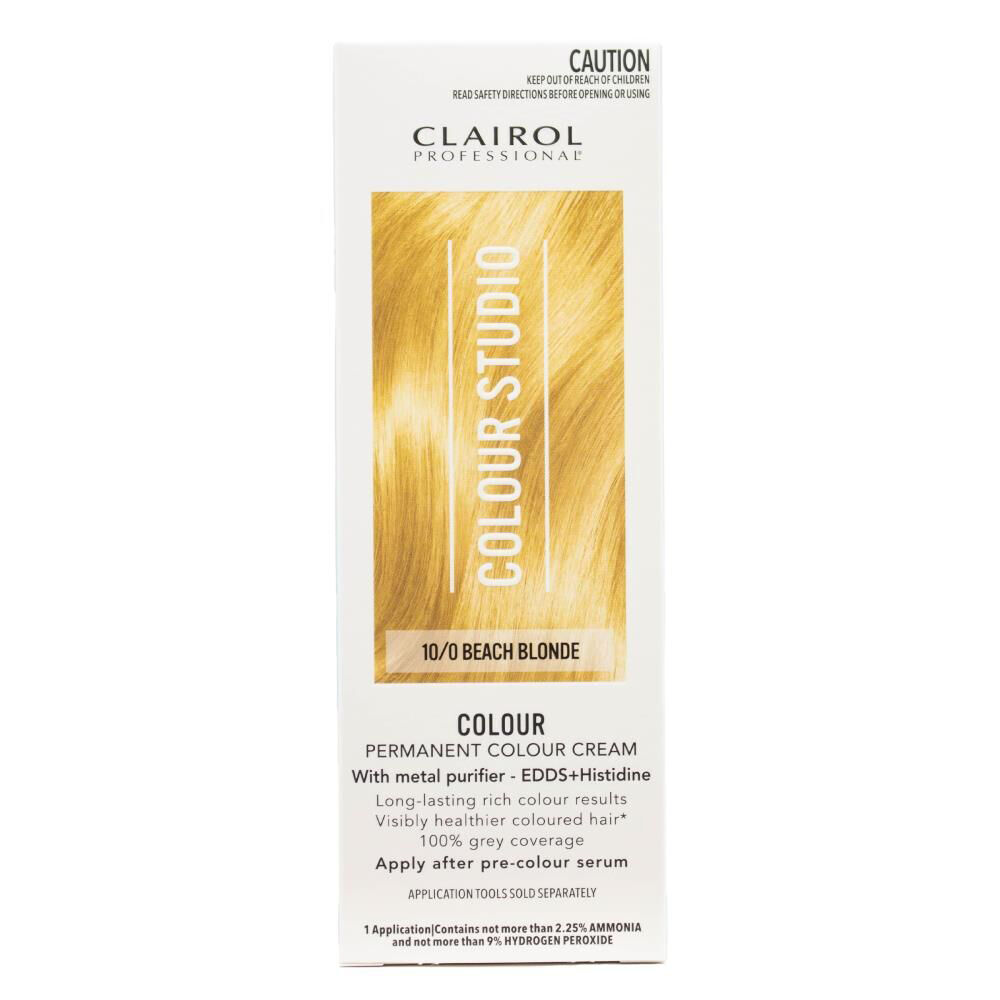 Clairol Professional Permanent Hair Colour Cream 10/0 Beach Blonde Dye (6 Pack) — image 2