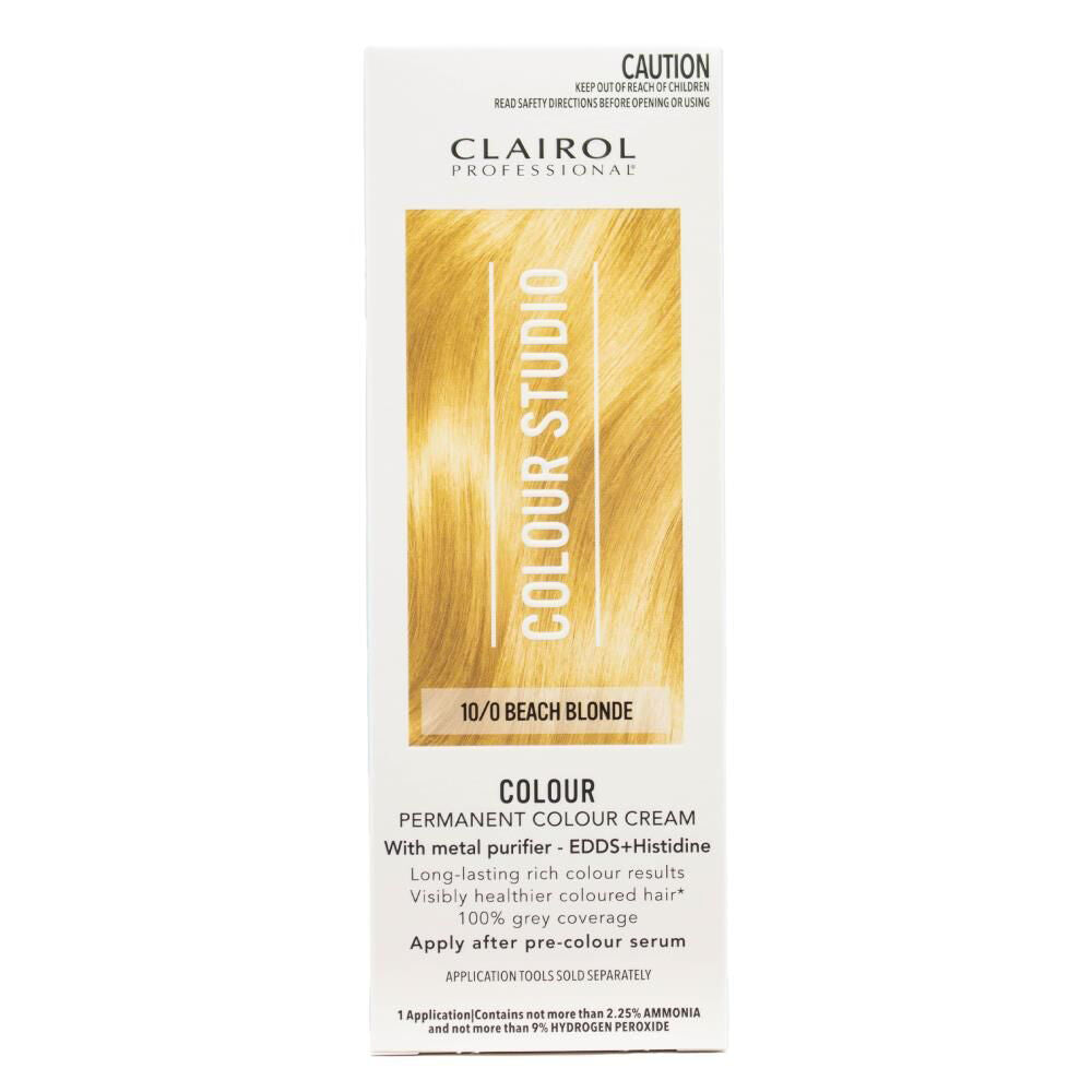 Clairol Hair Dye Professional Permanent Colour Cream 10/0 Beach Blonde