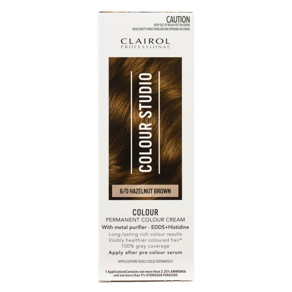Clairol Professional Permanent Hair Colour Cream 6/0 Hazelnut Brown Dye (3 Pack) — image 2