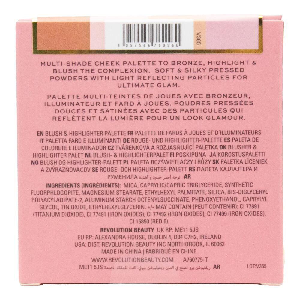 Revolution Party Beauty Makeup Pro 8G Blush & Highlighter Palette — image 2