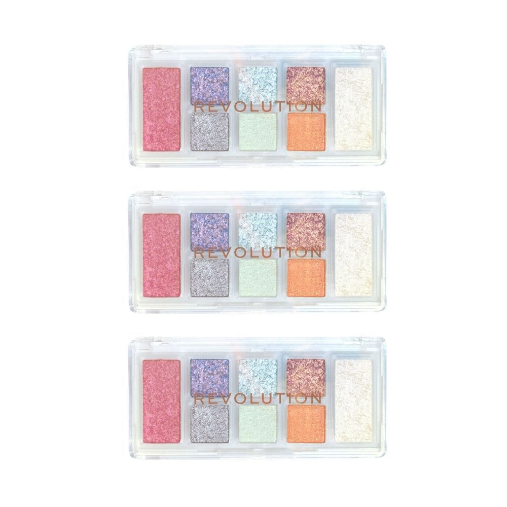 Revolution 1.5g Multi-Palette Shimmer Eye Shadow Mood Switch Hyper Real (3 Pack)