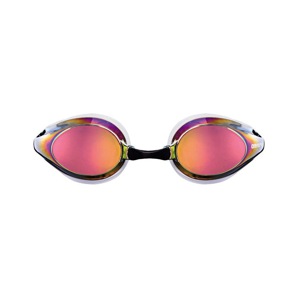 Arena Red/White Tracks Mirror Goggles Swimming Eye Protection/Accessory — image 2