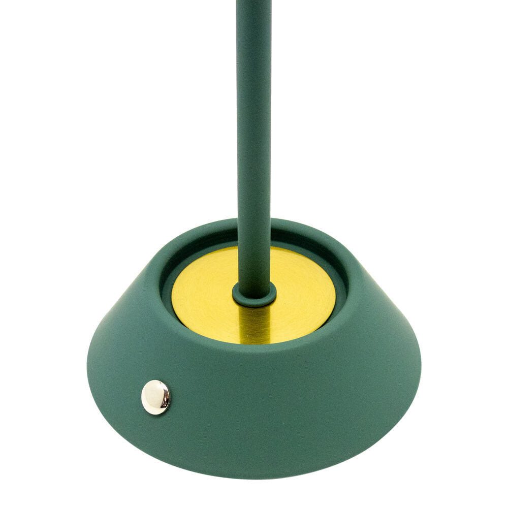 Boyle LED Rechargeable Table Lamp with Cone Shade 10x10x28cm Matt Green (2 Pack) — image 5