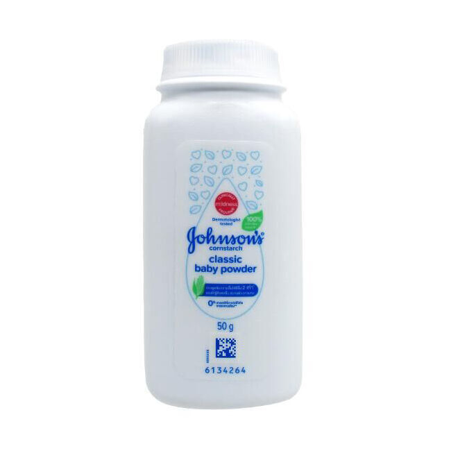 Johnson's Classic Baby Powder Cornstarch 50g Gentle & Soothing Skin Care (12 Pack) — image 2