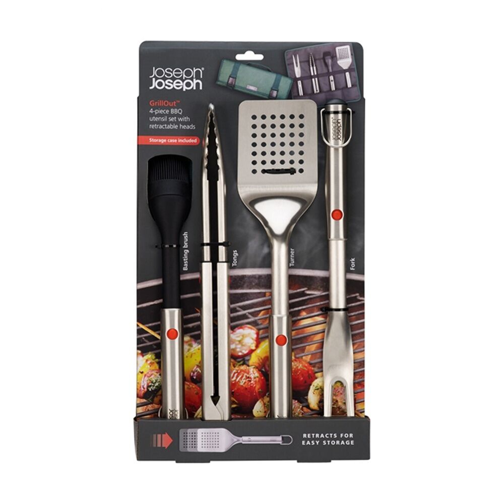 Joseph Joseph GrillOut BBQ Utensil Set With Carry Case Stainless steel (4 Pieces) — image 2