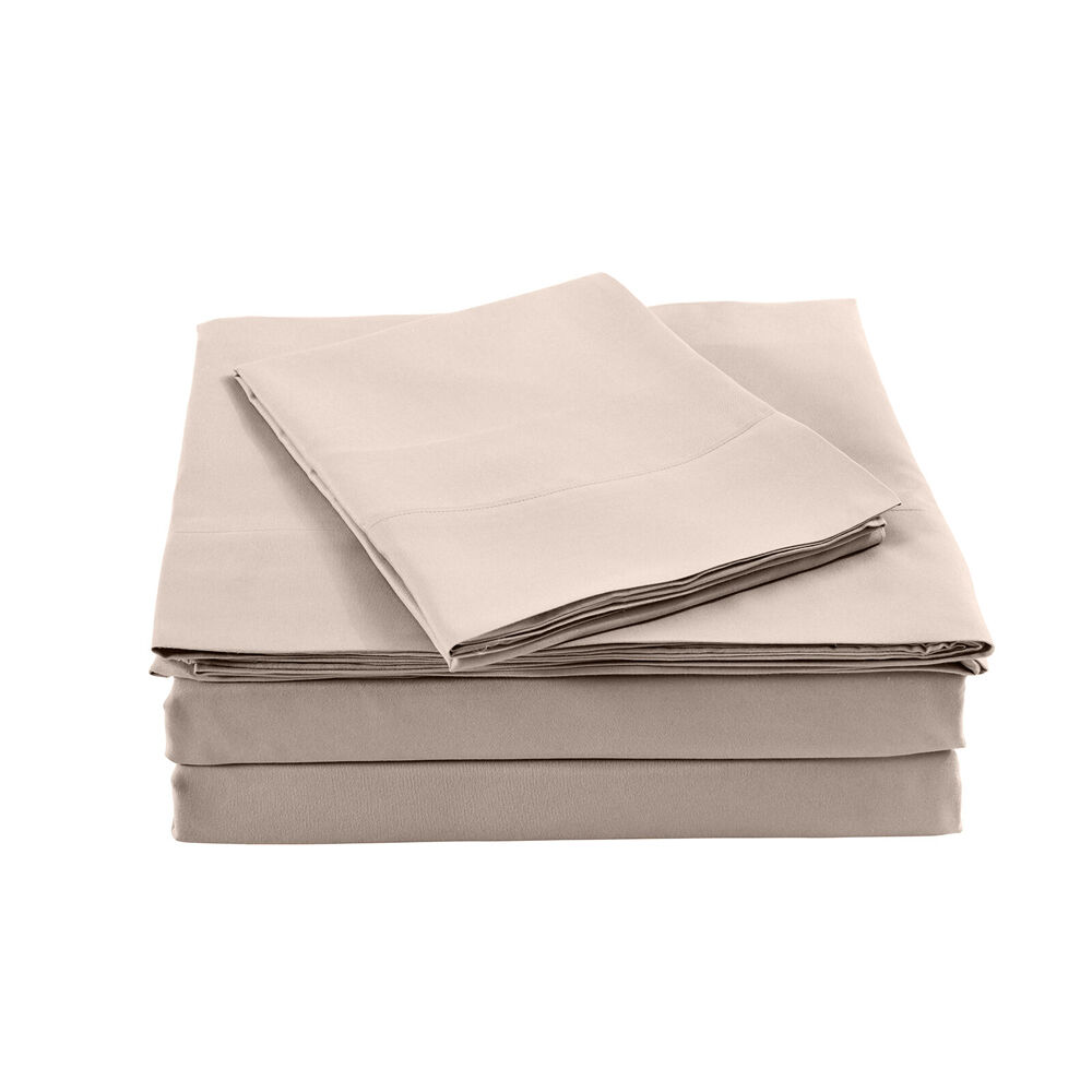 Royal Comfort Sheet Set w/ 2x Pillowcases Blended Bamboo