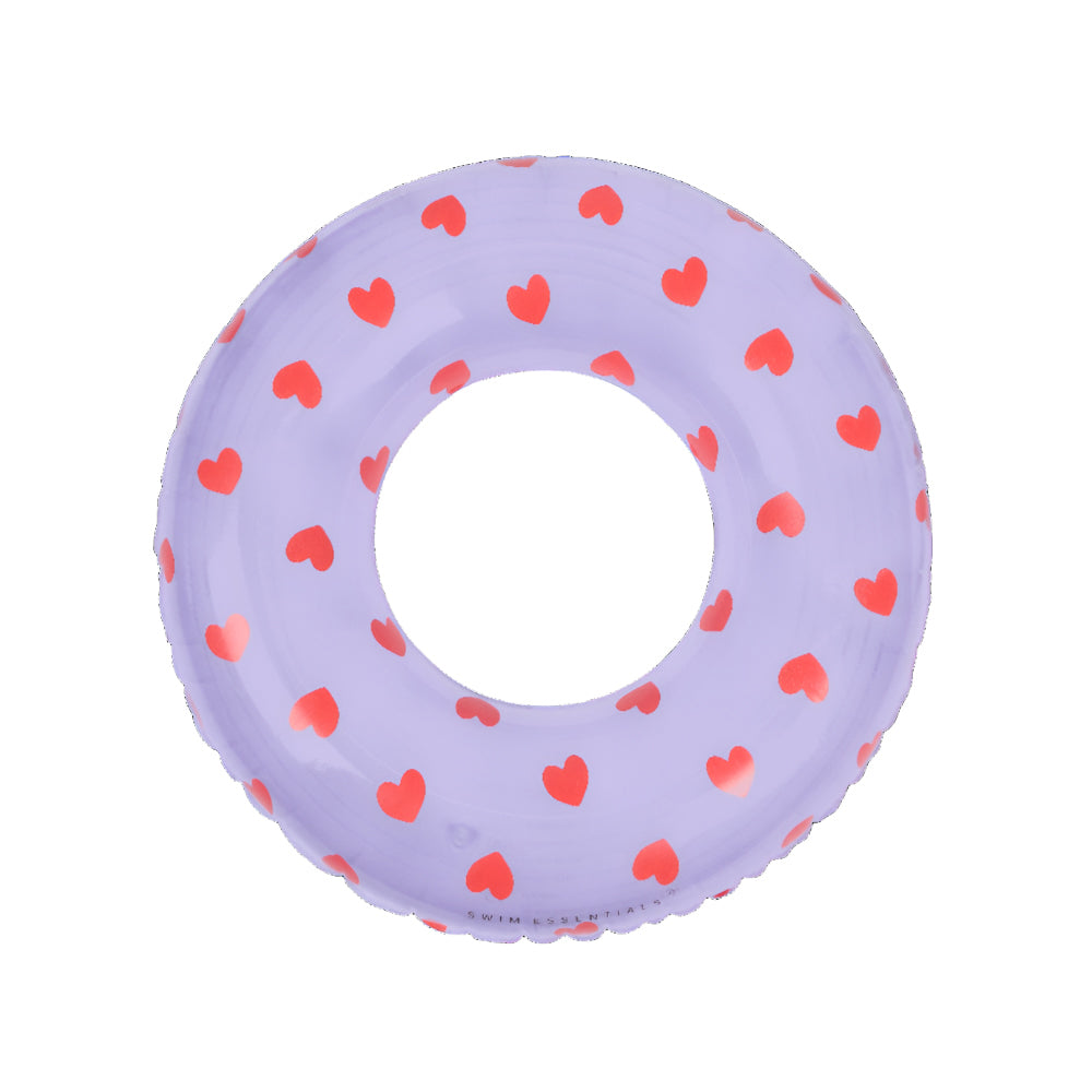 2023se901-swim-essentials-kids-swim-ring-90cm-lilac-hearts-6y
