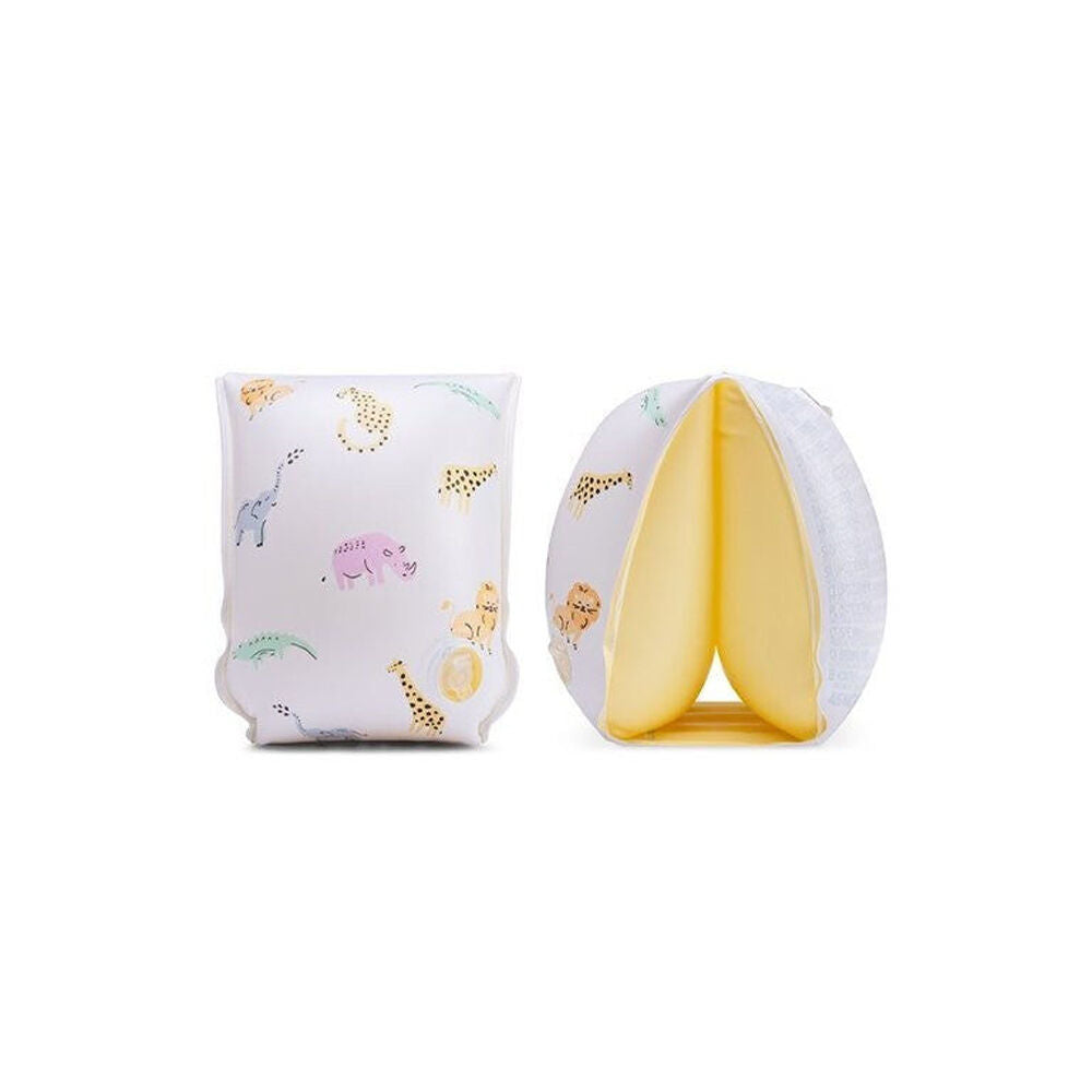 Swim Essentials Kids/Children Inflatable Arm Bands Safari White 2-6y (2 Pieces) — image 2