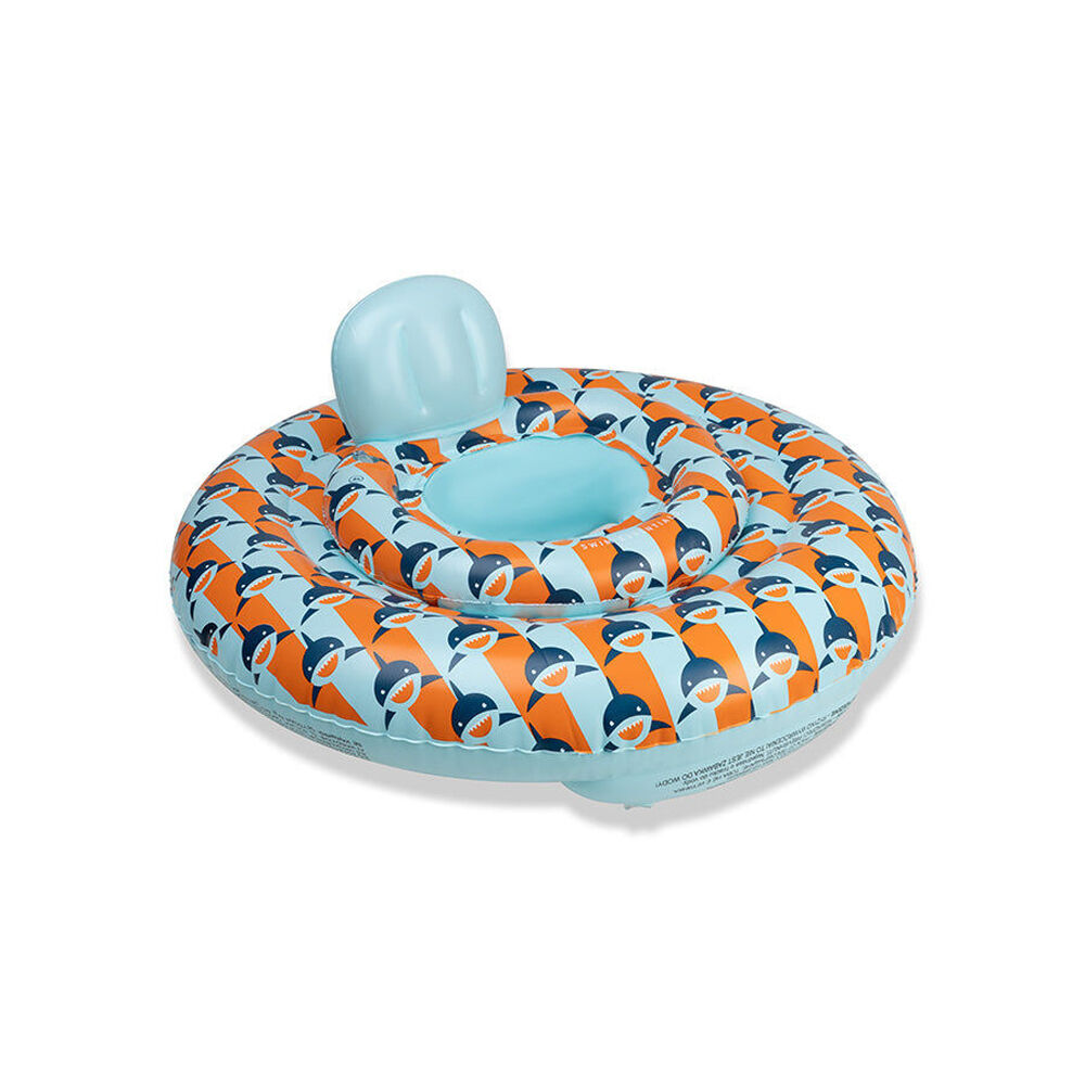 Swim Essentials 0-1y Baby Inflatable Ride On Pool Swimseat Tropic Shark