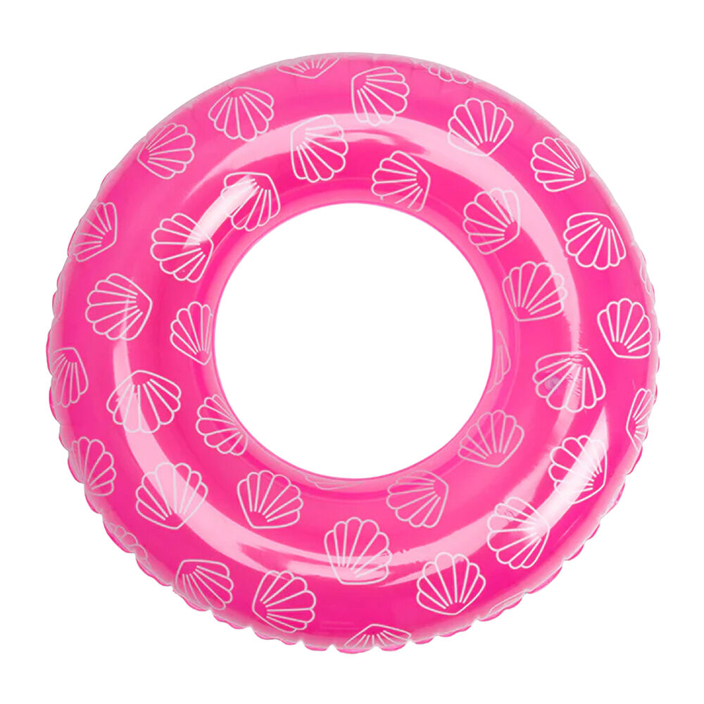 Swim Essentials 90cm Pink Sea Shell Kids Inflatable Swimming Ring Pool Floater