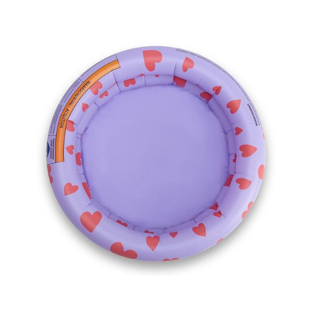 Swim Essentials 0+ Baby Inflatable Swimming Pool 60cm Purple Sweet Hearts — image 2