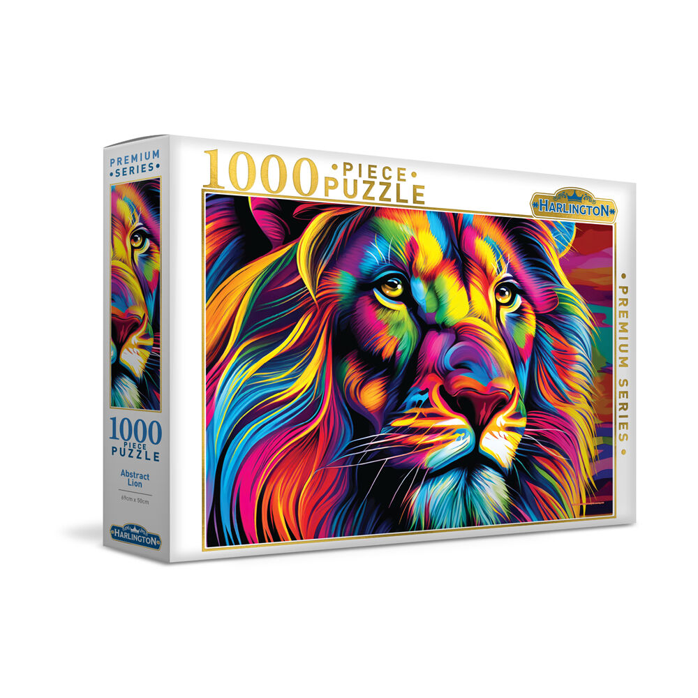 20322-1000pc-harlington-jigsaw-puzzle-abstract-lion-kids-children-8y