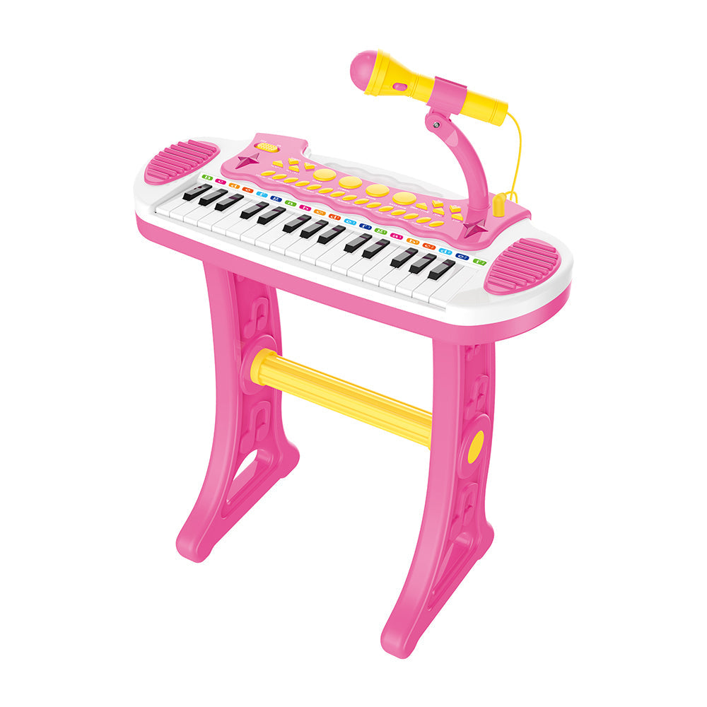 Lenoxx Pink 31 Key Kids Electronic Keyboard Piano Organ Toy/Microphone Music play kids — image 2