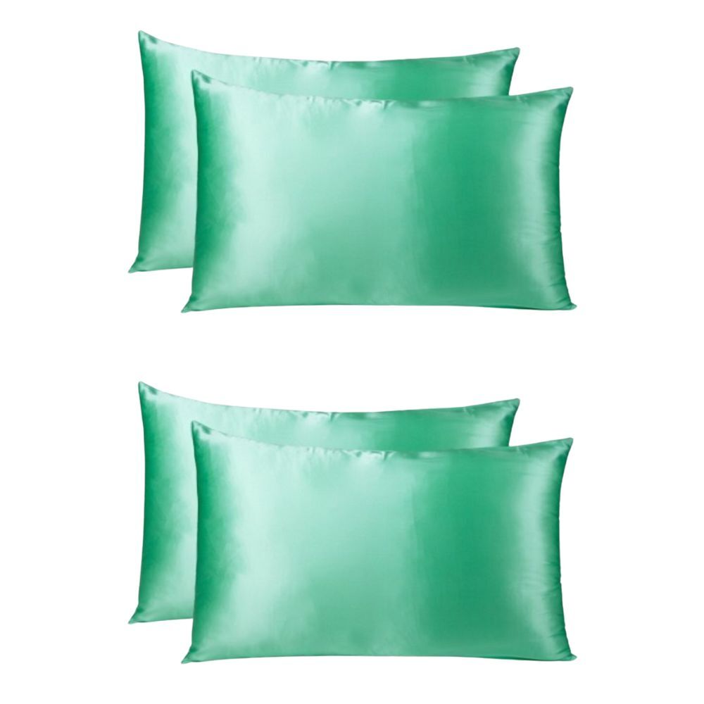 Royal Comfort 2PK Mulberry Silk Pillowcase Twin Pack 51x76cm Mint