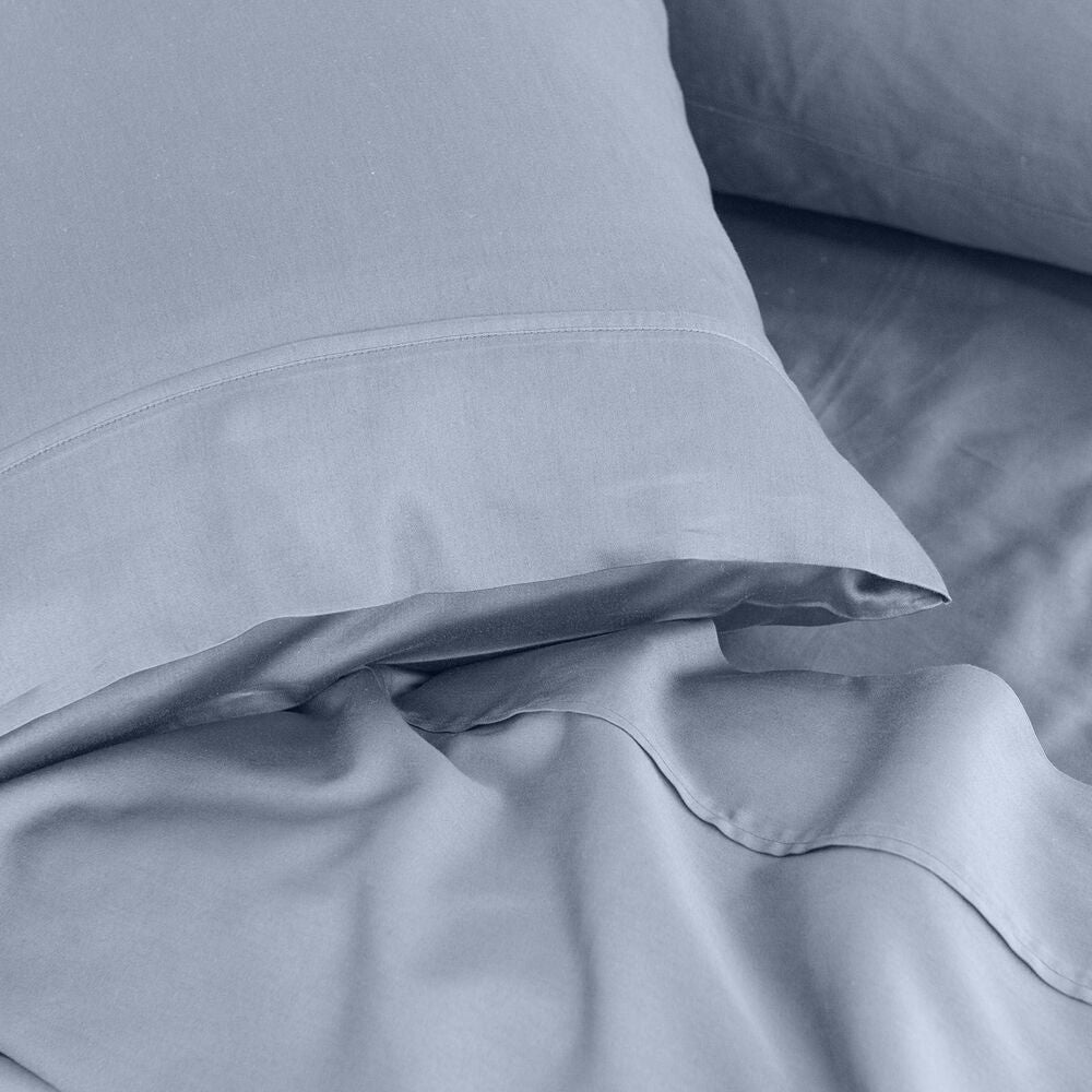 Royal Comfort Balmain Bed Sheet Set 1000TC Bamboo Cotton Blue Fog — image 5