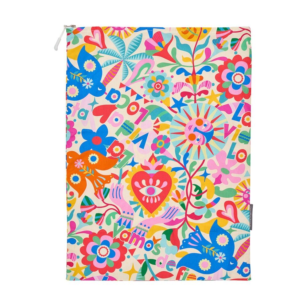 Annabel Trends 35x50cm FIeta Cotton Travel Laundry Bag w/ Zip — image 2