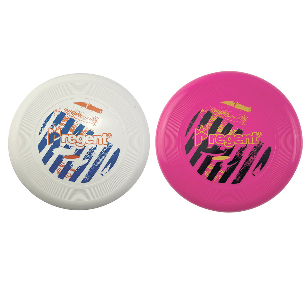 Regent 165g Flyer Outdoor Play Game/Toy 20cm Flying Disc Assorted (2 Pack)
