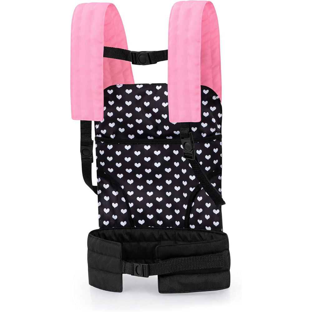 Bayer Pink & Black Doll Body Carrier Pretend Play Accessory Kids Toy