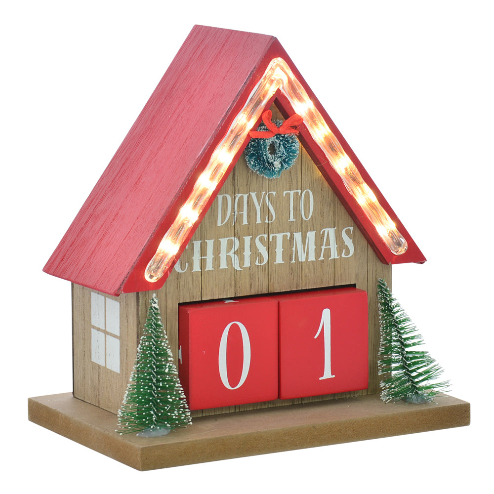 21198-gibson-gifts-xmas-led-count-down-wooden-calendar-house-20x19cm
