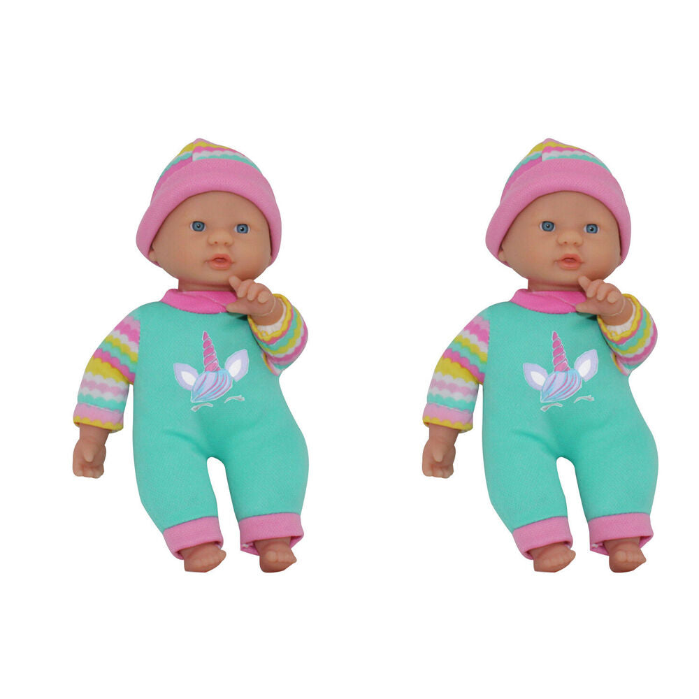 Bambolina 20cm Amore Soft Baby Doll Kids Pretend Play Toy Assorted 2y+ (2 Pack)
