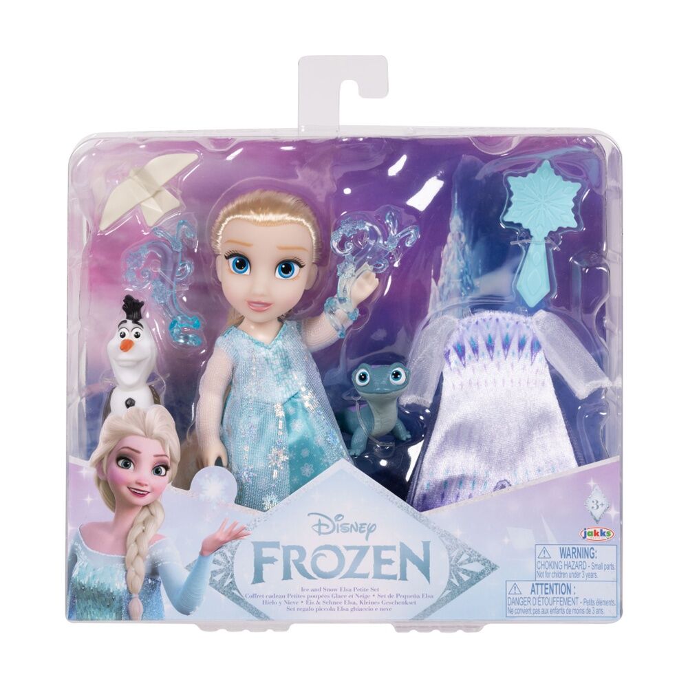 Frozen Ice and Snow Elsa Petite Kids Playing Doll w/ Two Outfits — image 2