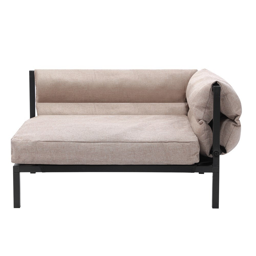 Paws and Claws Elevated Sofa Pet Bed Medium Linen Beige Comfortable Design — image 2
