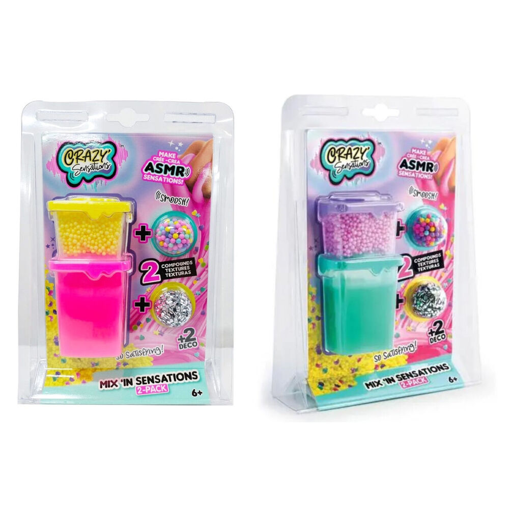 Crazy Sensations Mix'In Sensations - Green/Purple and Yellow/Pink Set 6y+ (2 Pieces)