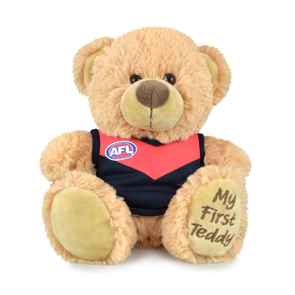 250230356-afl-first-teddy-melbourne-bear-plush-toy-23cm-beige