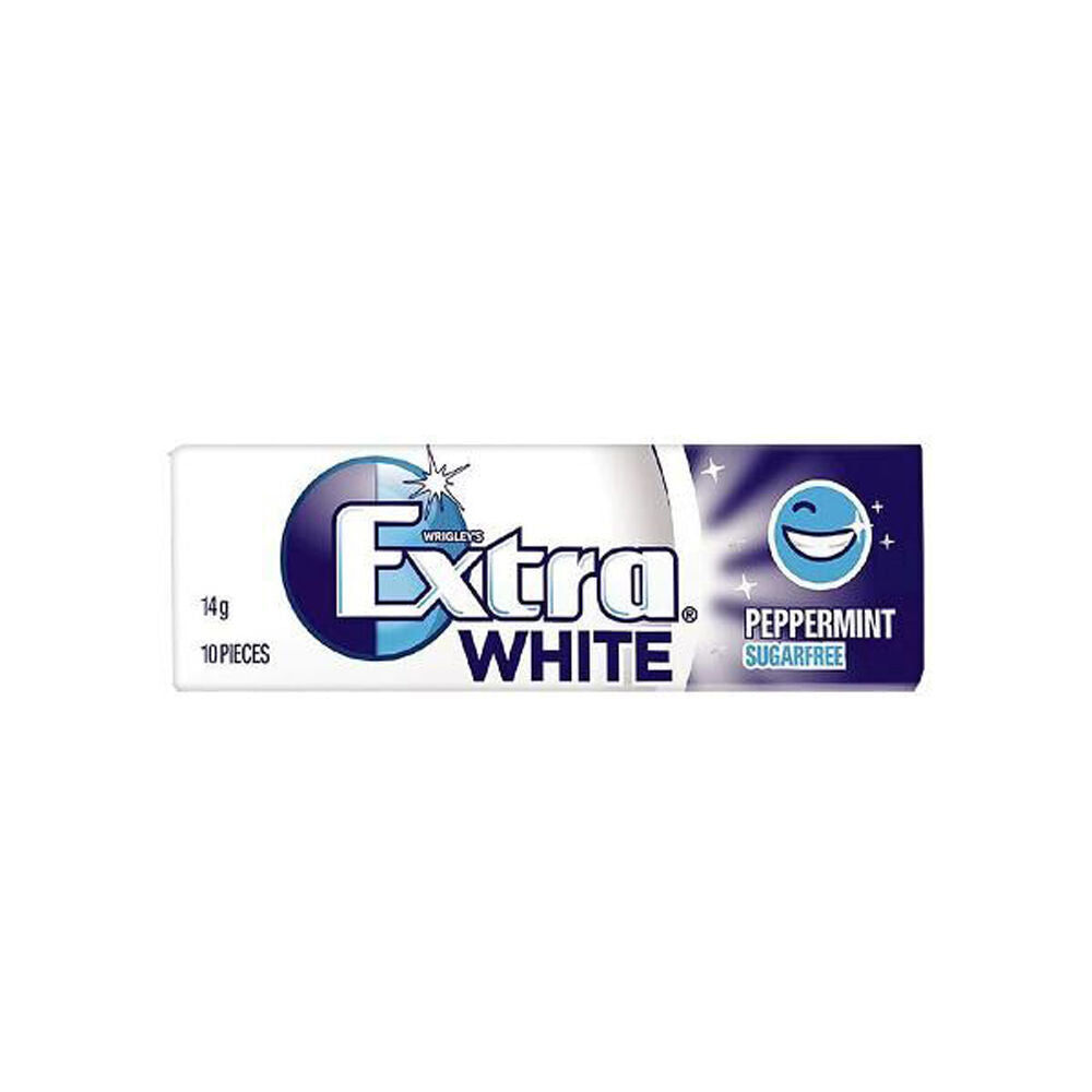 Extra Professional White Sugarfree Chewing Gum w/ Peppermint Flavour 14g (10 Pack) — image 2