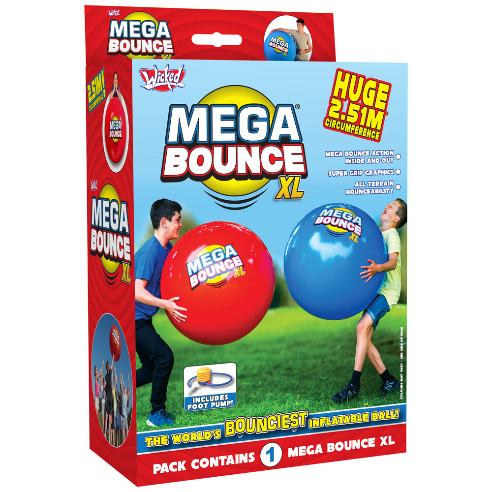 Wicked Kids Mega Bounce XL - 2.5m with Inflation Pump Throw Toy Assorted — image 3
