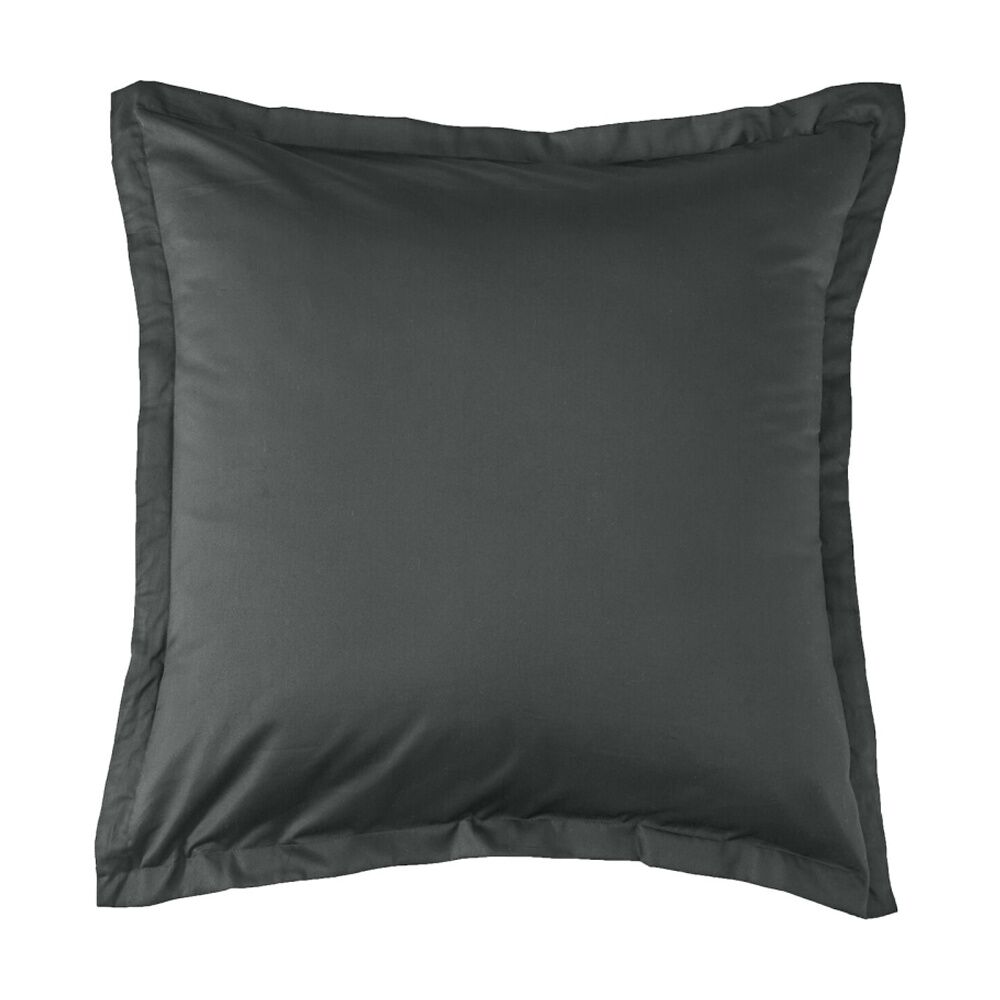 Grosvenor House 500TC Egyptian Cotton Tailored European Pillowcase Charcoal (2 Pack) — image 2