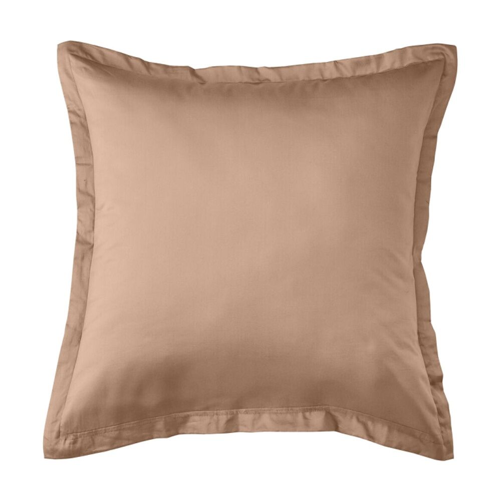 Grosvenor House 500TC Egyptian Cotton Tailored European Pillowcase Clay (2 Pack) — image 2