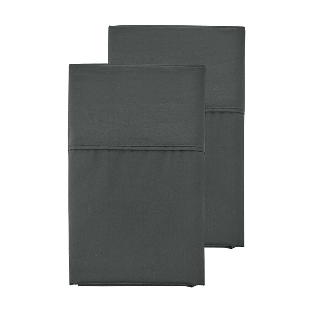 Grosvenor House 500TC Egyptian Cotton Standard Pillowcases Charcoal (2 Pieces)