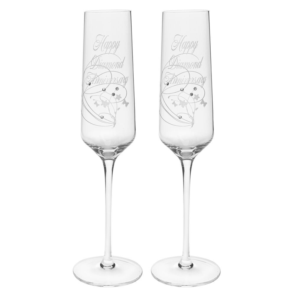 26205-2pc-gibson-gifts-diamond-anniversary-flutes-wine-glasses-set-clear